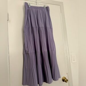 Lavender Tiered Maxi Skirt